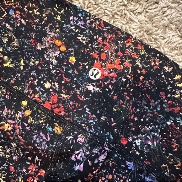Lululemon Athletica Black Multicolor Leggings - Picture 4 of 7